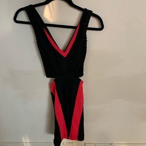 Lips of London body con cut out dress